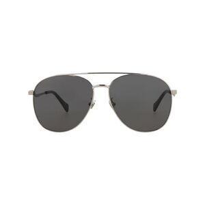 Gucci Aviator-Style Metal Sunglasses Silver Womens